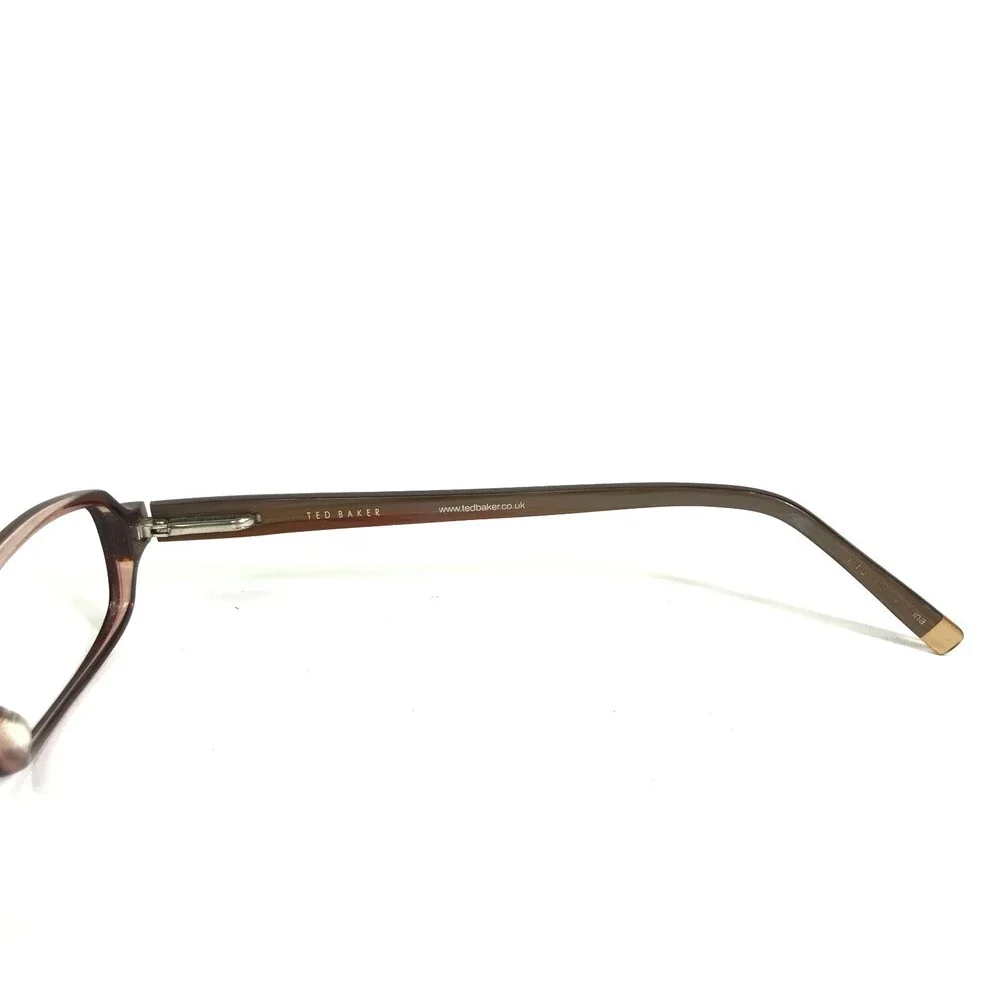 Ted Baker Eyeglasses Frames Liner B804 BRN Brown Rectangular Full Rim 51-17-140